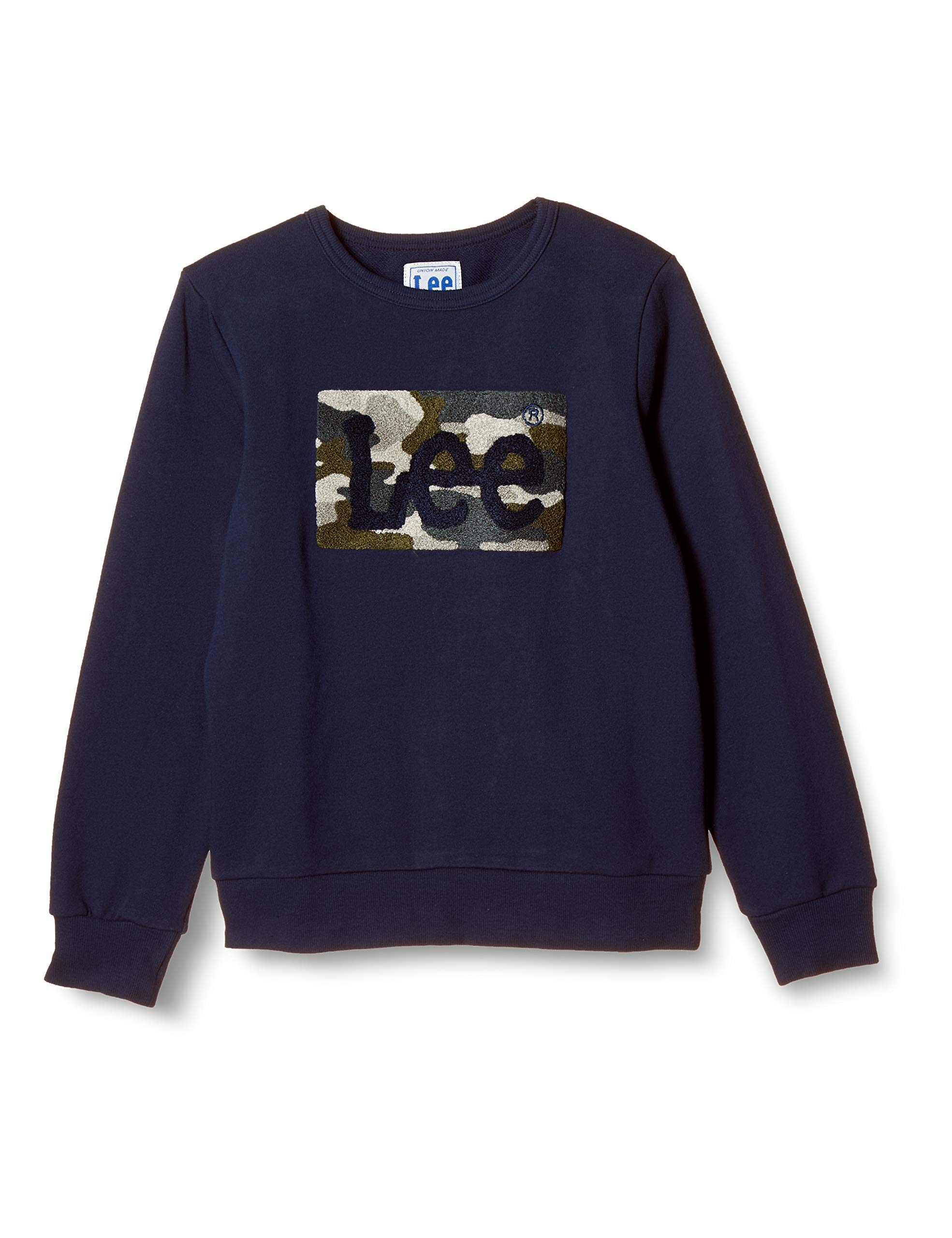 

Детский свитшот Lee с камуфляжным логотипом, темно-синий, размер 80 см,