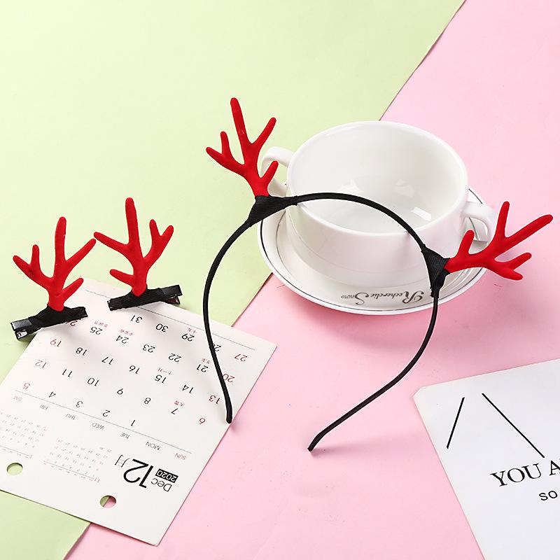 Christmas Reindeer Antler Headband - Festive Hair Accessory for Women & Children