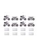 8PCS Shower Door Rollers Replacement Set for Smooth Sliding Action Top & Bottom Pulleys for Various Shower Designs
