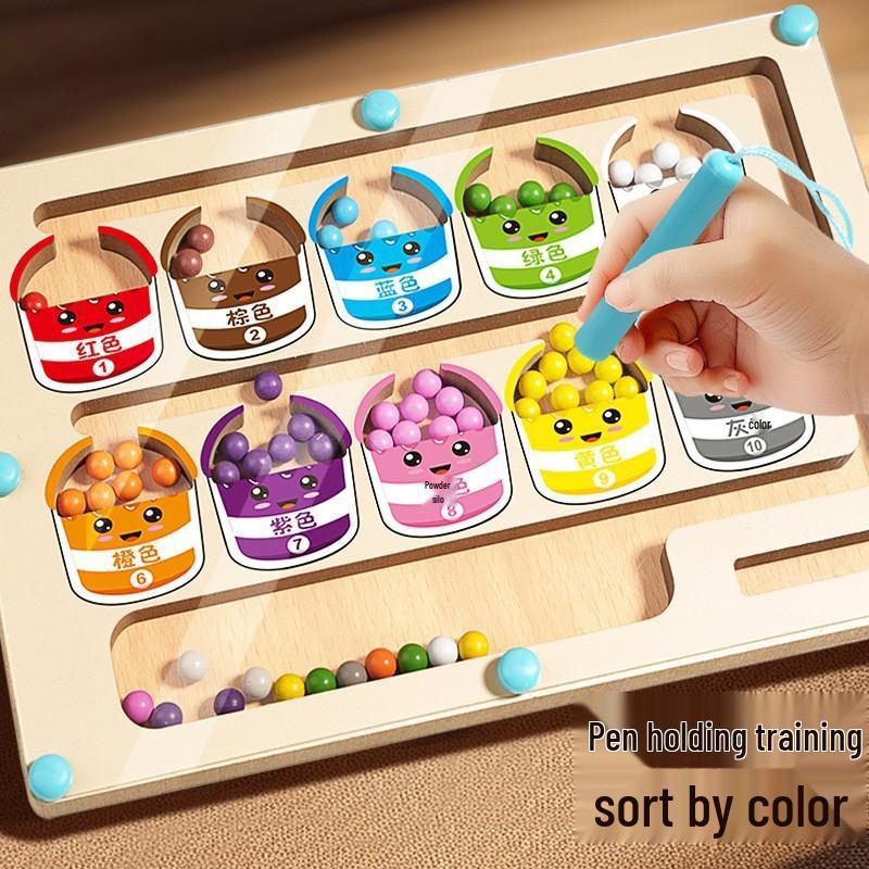 

Магнитный лабиринт «Динозавр и мороженое»: Деревянный пазл для пространственного и логического мышления детей