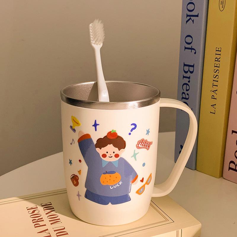 

Whimsical Family Stainless Steel Cartoon Toothbrush Cup 401-500ml