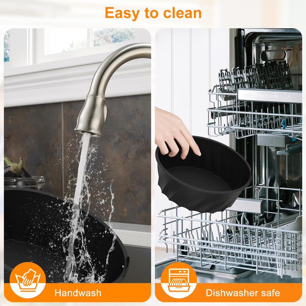 Silicone Slow Cooker Liner Reusable Slow Cooker Silicone Insert with Handle Leakproof Slow Cooker Liner Insert for 7-8QT Pot