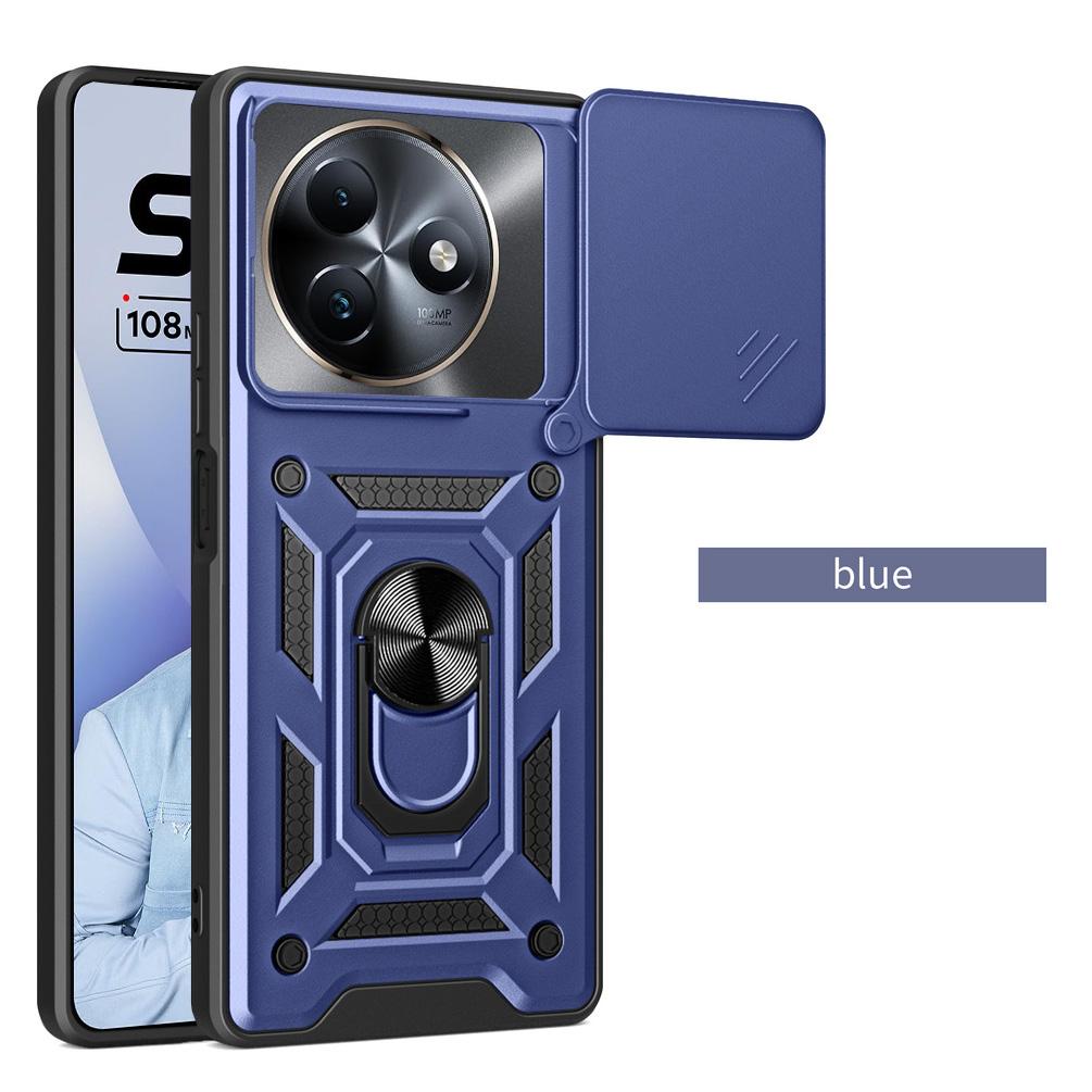 Camera Protect Case for ITEL S24 S23 Plus S23 Itel A70 A60 A60S Armor Hybrid Metal Ring Car Holder Back Cover