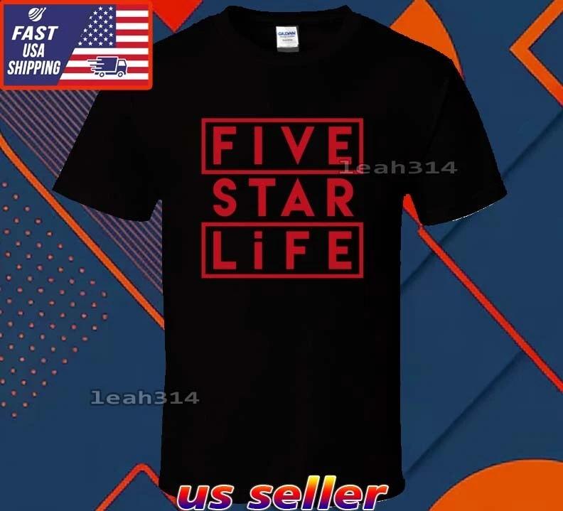 New Shirt Five Star Life Logo T-Shirt Funny American Usa Unisex Size S-5XL L