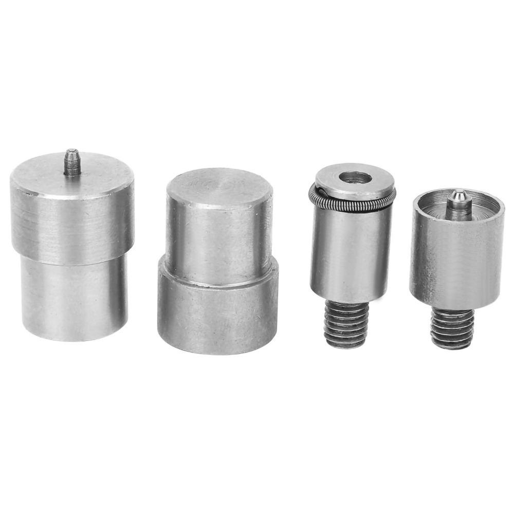 

4Pcs Alloy Steel Hand Press Die for Clothing, Leather, No-Sew Fastening, Garment Repair