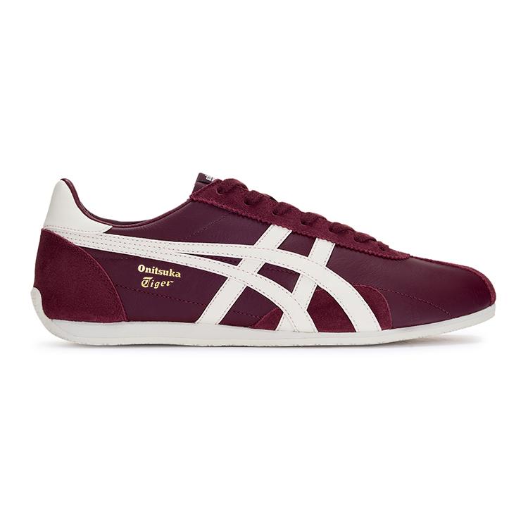 ONITSUKA TIGER Runspark Round Toe Comfortable Non-Slip Wear-Resistant Low-Top Casual Shoes Unisex Sneaker Burgundy 1183B480-600