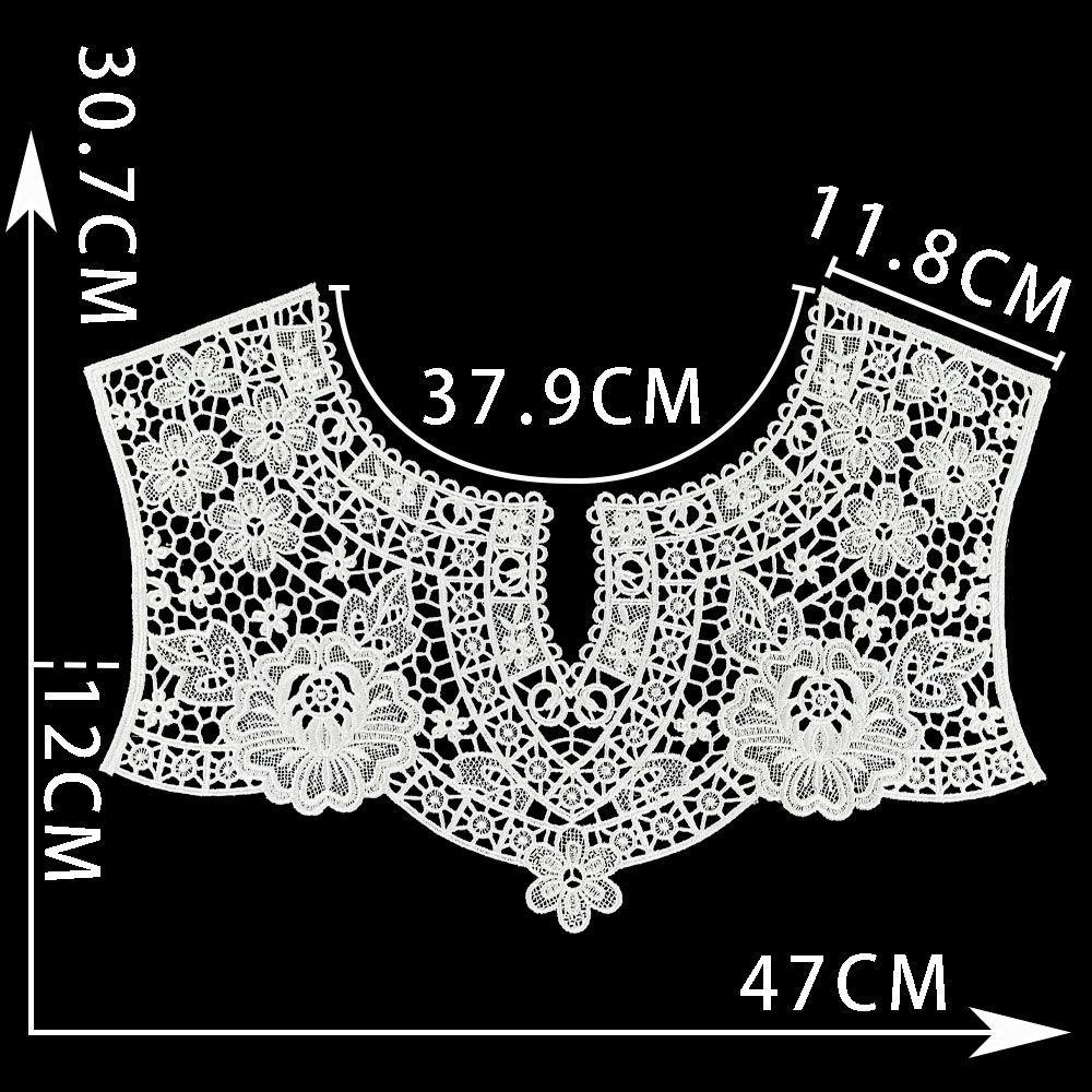 Black And White I Hollow Collar Diy Embroidery Lace Decorative Clothing Accessories Sewing Accessories