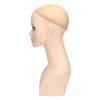Female Mannequin Head PVC Weather Resistant Stable Pink Make Up Female Bald Head Model for Wig Jewelry Display