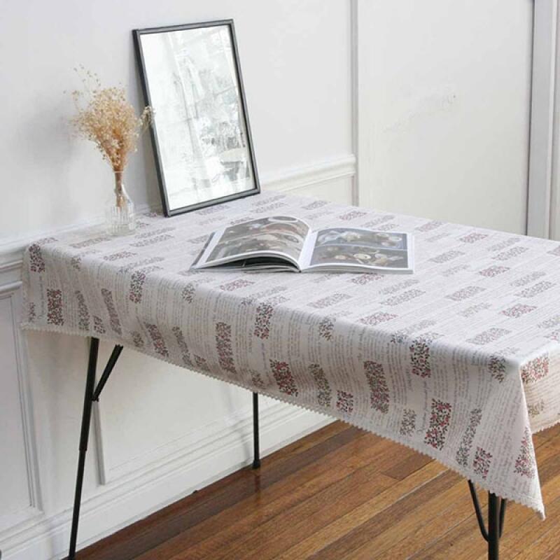 

Lettering Waterproof Coated Tablecloth 105x210 One color