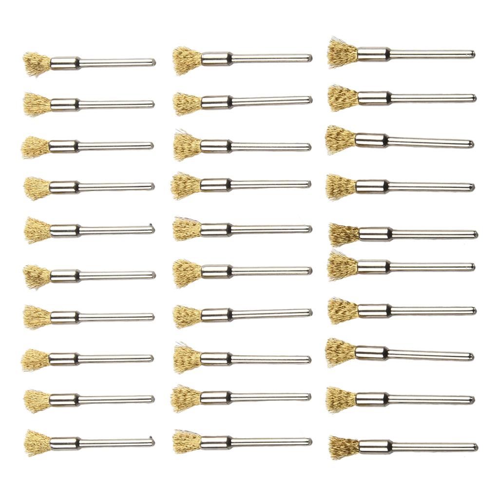 Cleaning Wire wheels Accessories Set Rust Remover 30pcs Brass Polishing