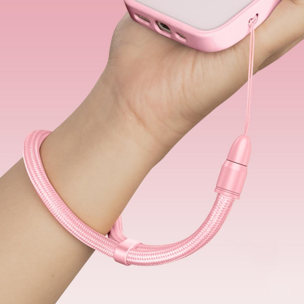 Multifunctional Mobile Phone Strap Bullet Shaped Phone Case Short Rope Adjustable Length Lanyard for Earphones and U-disk