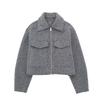 2024 Autumn/Winter Women's Casual Tweed Jacket with Lapel and Pocket