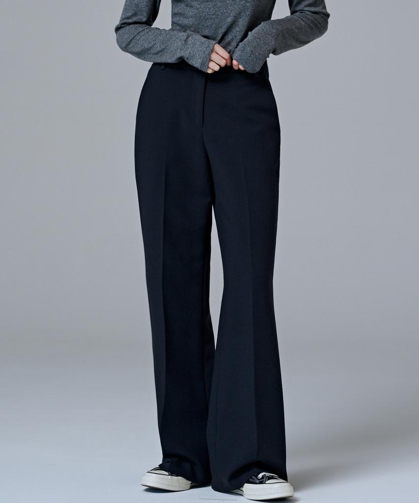Marop 2164 Stretch Flare Pants (Navy)