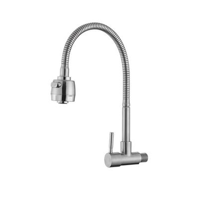 VEMUSE 304 Edelstahl Einhand-Kaltwasser-Schwenkarmarmatur