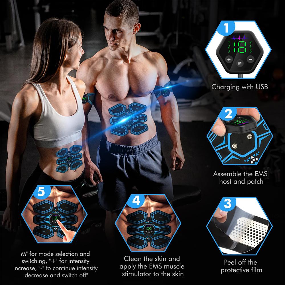 Abdominal Health Device Lazy Person Patch Vibration Massage Hip Muscle Massage Patch Alleviates Fatigue for Men and Women