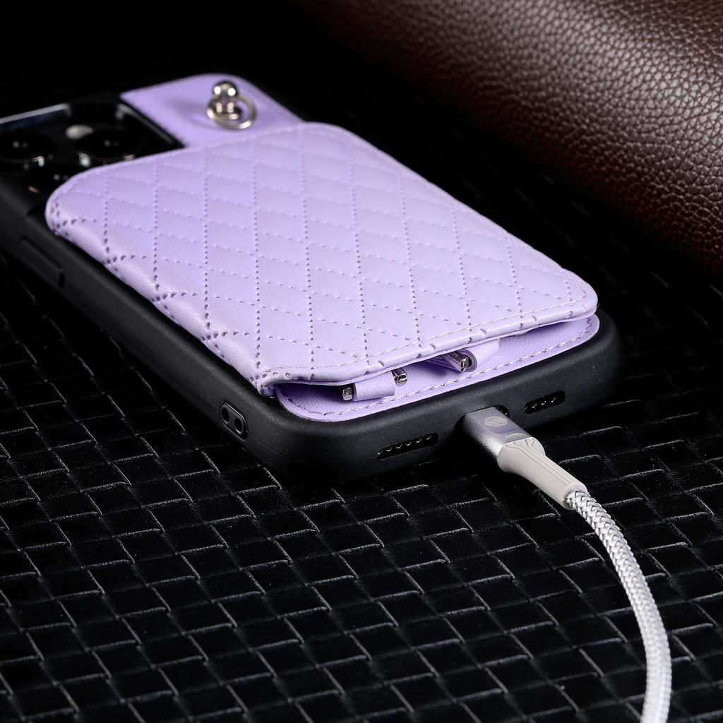 Crossbody Kožená peněženka Slot na karty Flipové magnetické pouzdro pro Samsung S23 S22 S21Ultra Plus A14 A54 A53 iPhone 15 14 Plus 13 12 Pro Max 11 XR 8 7 6S Plus