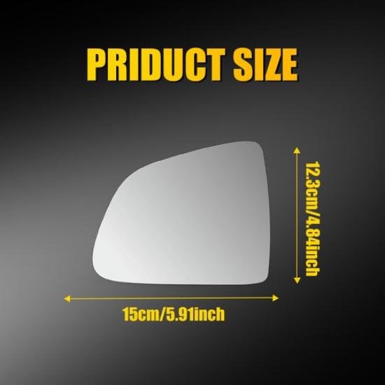 Pair of Heated Mirror Glass Left Right for Tesla Model Y -2025 W/ Blind Spot