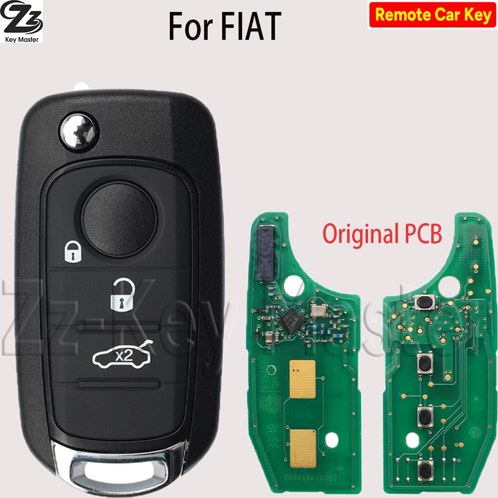 Zz For Fiat 500X Egea Tipo Toro Crono 2016 2017 2018 Original 4A Chip 433MHz SIP22 Flip Car Remote Control Key 2ADPXFI5AM433TX FI-007