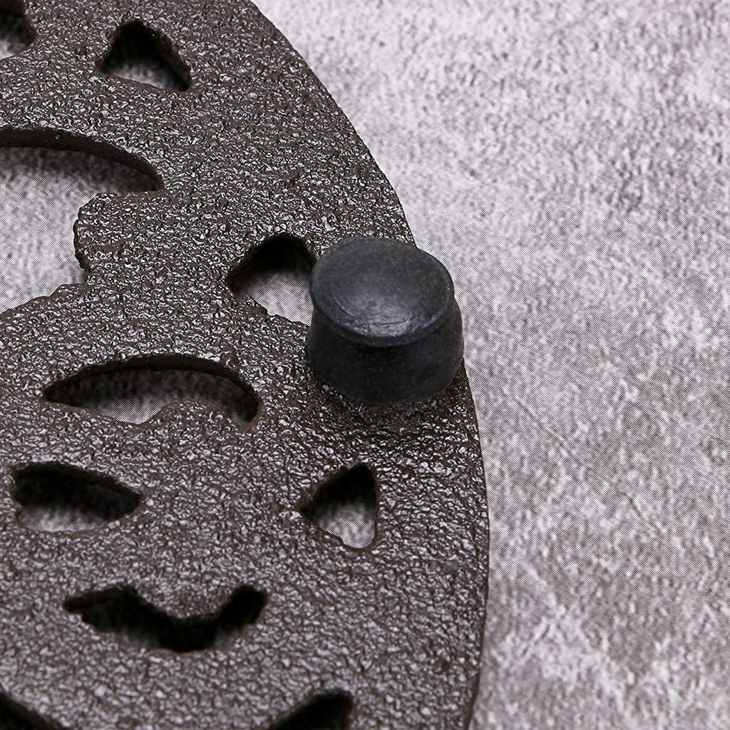 Large, Heat-resistant Trivet, Cast Iron Kettle Rest, 18.5cm, Antique-style, for Iron Pots and Cookware.