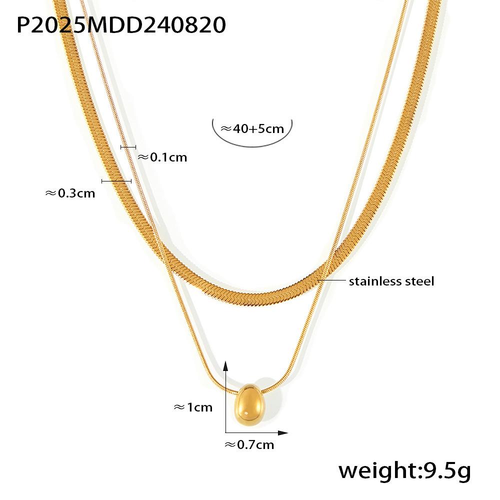 Delicate Collarbone Chain Heart-Shaped Hollow Inlaid Zircon Letter Pendant Necklace Stainless Steel Stackable For Girlfriend