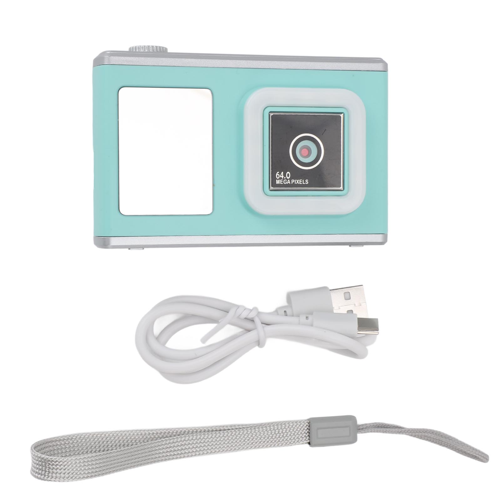 

1080P цифровая камера игрушка для девочек мальчиков 3-12 лет ретро цифровая видеокамера с 2,4-дюймовым IPS зелёный