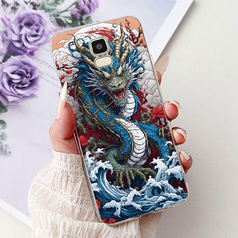 Clear For Samsung J6 2018 Case SM-J600F Cute Fashion Funny Painted Back Cover For Samsung Galaxy J6 2018 Phone Case J600G J600FN