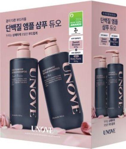 Unove Deep Damage Repair Shampoo 500g x 2 Packs (Choose 1 of 2)