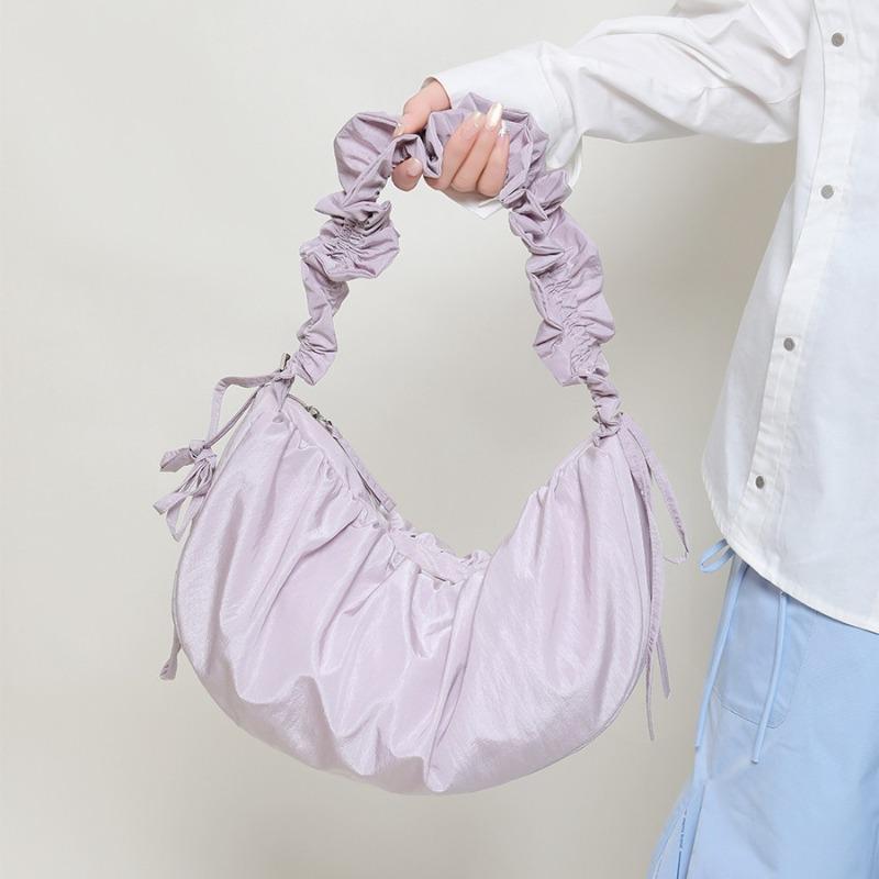 Pleated cloud bag summer new trendy girl shoulder bag commuter high sense fashion large capacity armpit bag