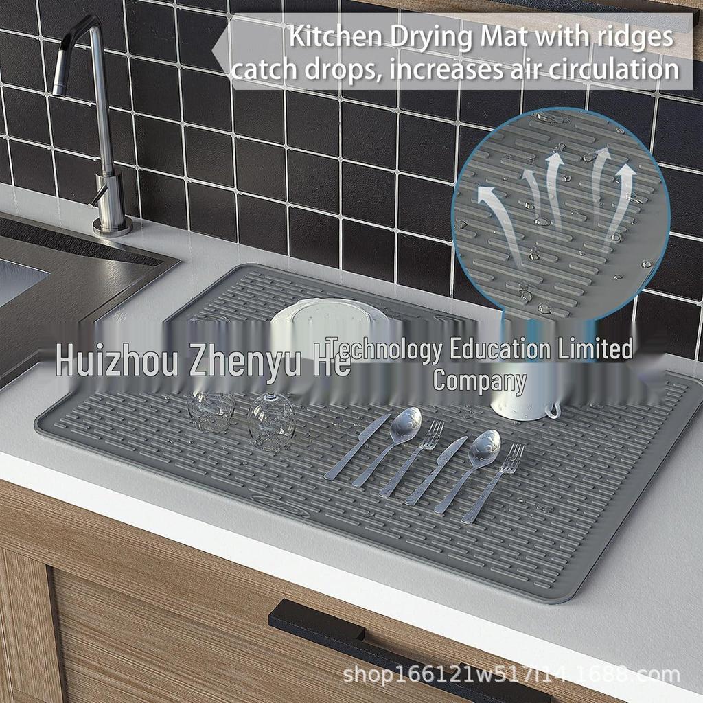 Multifunctional Non-slip Silicone Heat Mat: Protective Induction Cooker & Draining Mat with Convenient Storage