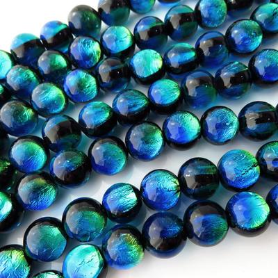 [GOLD STONE] Kerama Marine Firefly Glass Beads, 40 Beads, 10mm, from the Kerama Islands, Okinawa