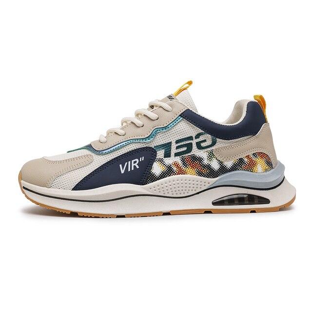 Men Trend Running Shoes Air Cushion Sneakers Comfortable Casual Shoes Men Cushioning Lace-Up Footwear Fashion