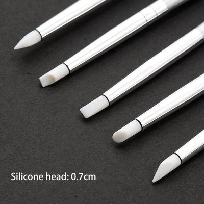 Nail Art Pen Set 5 Pcs Engraving Pen Gradual Change Pen Nail Art Brush Silicone Pen Nail Art Tool Pen Painting Pen