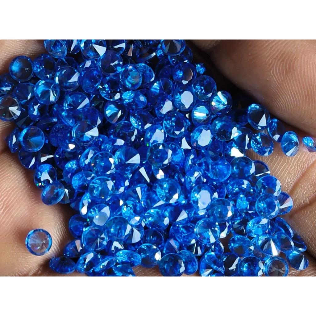 5mm Round Natural Blue Sapphire Loose Gemstone Lot Beautiful Sparkly Stones