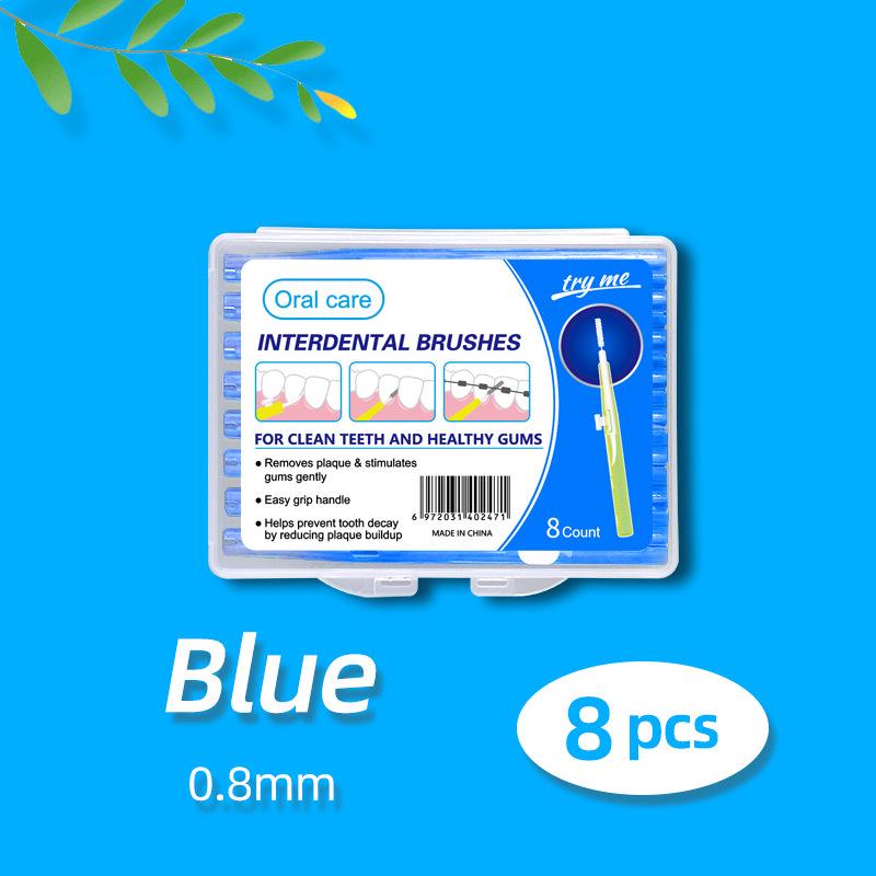 Retractable Push-Pull Interdental Brush for Gap Cleaning