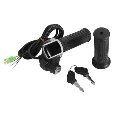 24/36/48/60V Throttle Handlebar Grip Power Speed Rotary With Key With LCD Battery Display For Electric Scooter Bike Parts