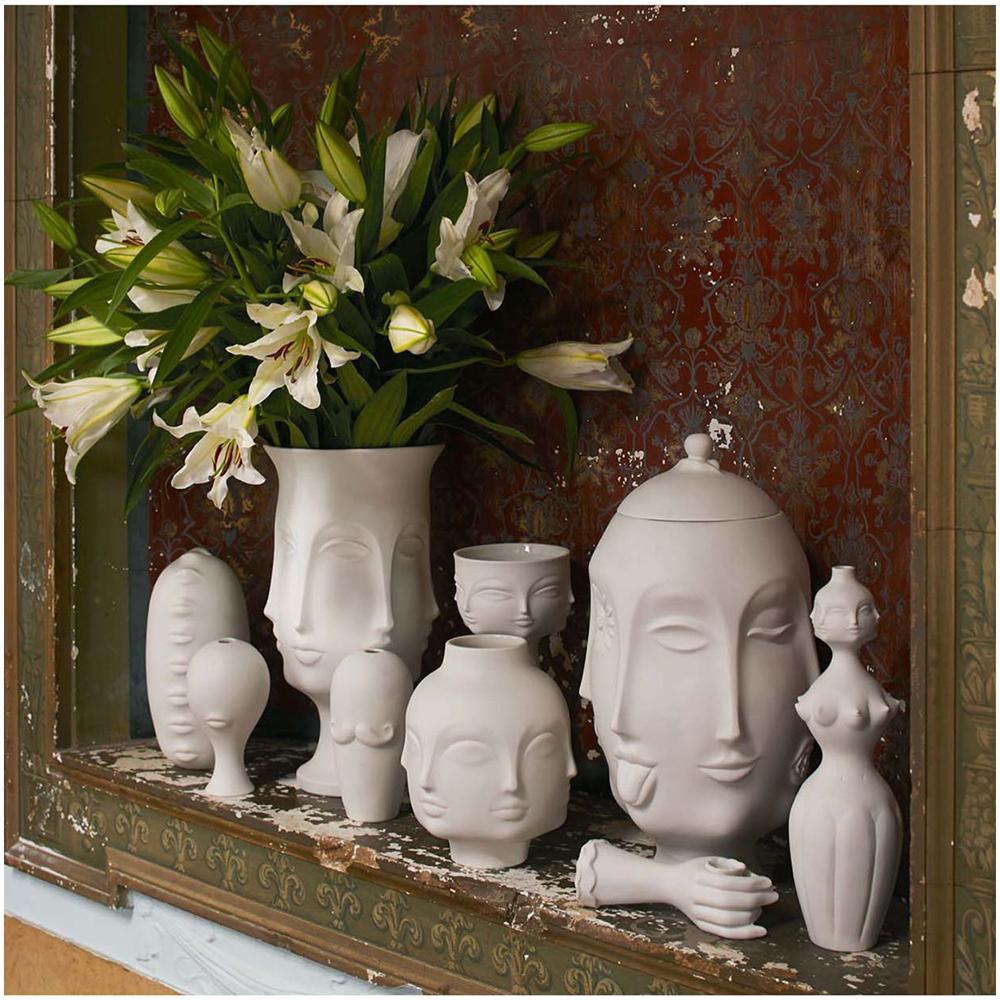 Lady Men Face Head Planter Vase Face Flower Human Succulent Pot Home Garden Ornament Ceramic Crafts