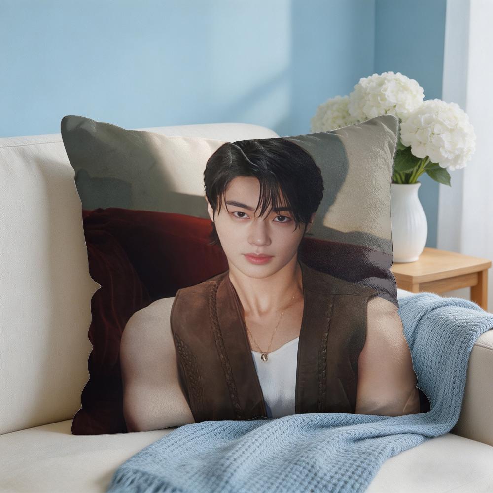 BByeon WWooseok Korea Cushion Cover Square Pillow Bedroom Sofa Leisure Comfort Living Room Home Decoration X