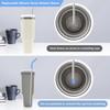 12 Pcs Silicone Straw Tips with Bottom Sleeve Reble Silicone Tips for Metal Straws Food Grade Rubber Straw Tips Flex Elbow Straw Covers for Stanley