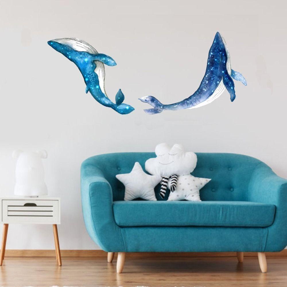 Marine Animals Starry Sky Whale Sticker Starry Sky Marine Animals Decal  Baby Room