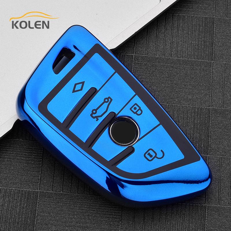 Soft Tpu Car Remote Key Case Cover Fob For Bmw X5 F15 X6 F16 1 2 3 5 7 Series F45 F46 G30 G11 G12 G20 Holder Shell Accessories