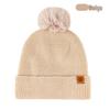 Women's Knitted Wool Hat - Double-Layer, Warm, Outdoor Style for Autumn & Winter
