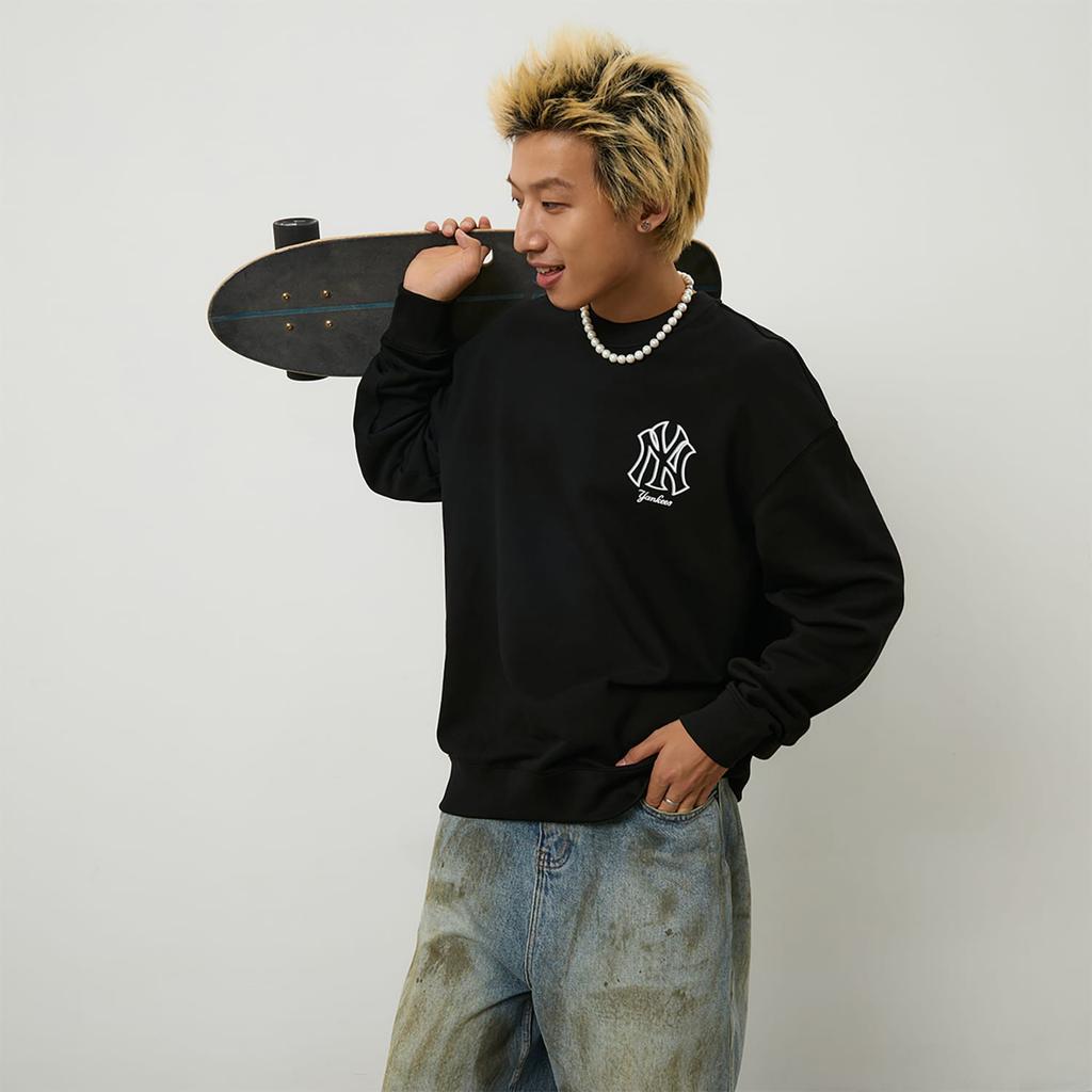 MLB New York Yankees Basic Collection 24FW American Vintage Sweatshirt Unisex Black 3AMTB9744-50BKS