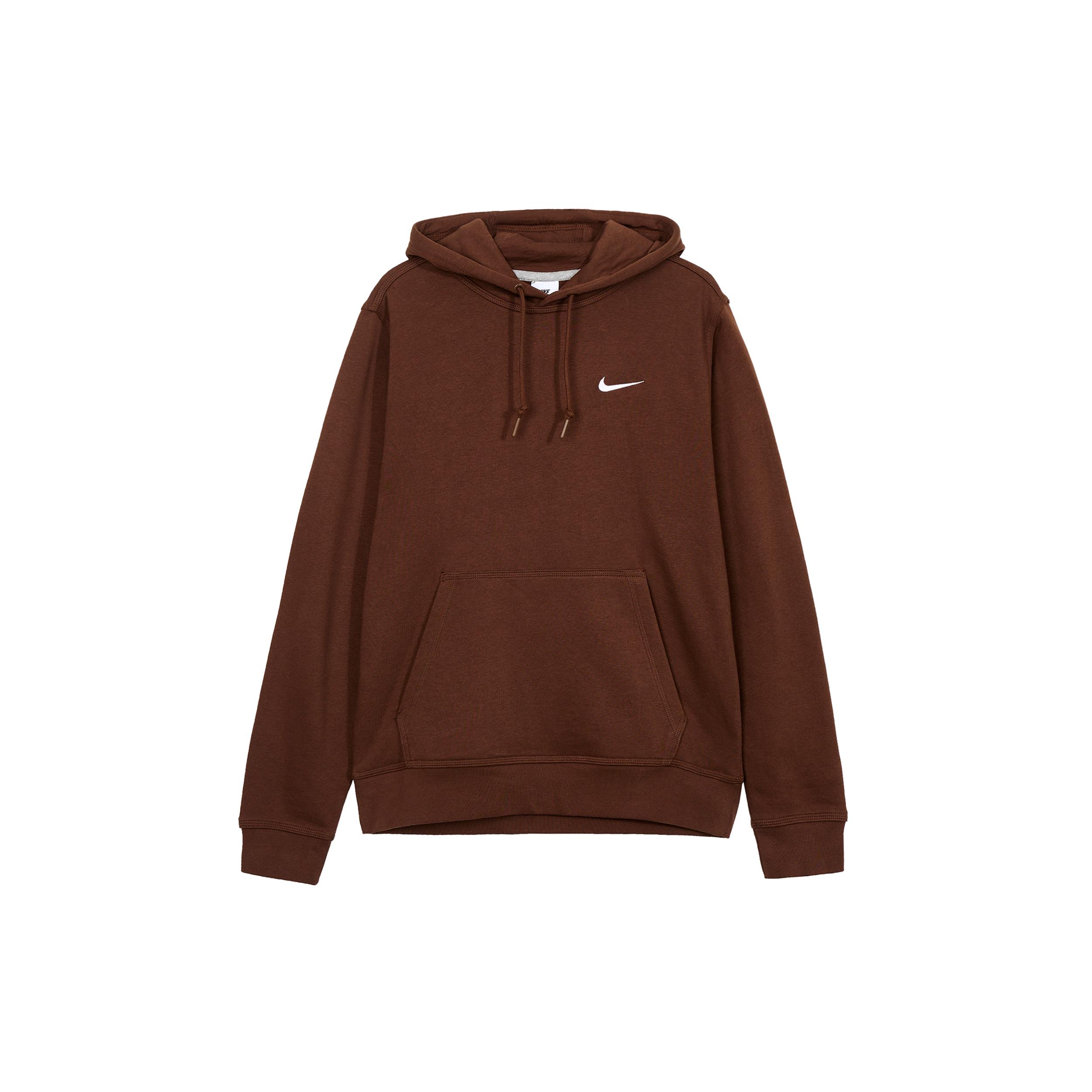 Nike Men`s Long-Sleeve Hooded Sweatshirt Cocoa