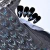 1sheet Halloween  Dazzling Laser Gothic Dark Bat Cross Adhesive Nail Art Stickers Decals Manicure Shiny Red Silver Black Charms