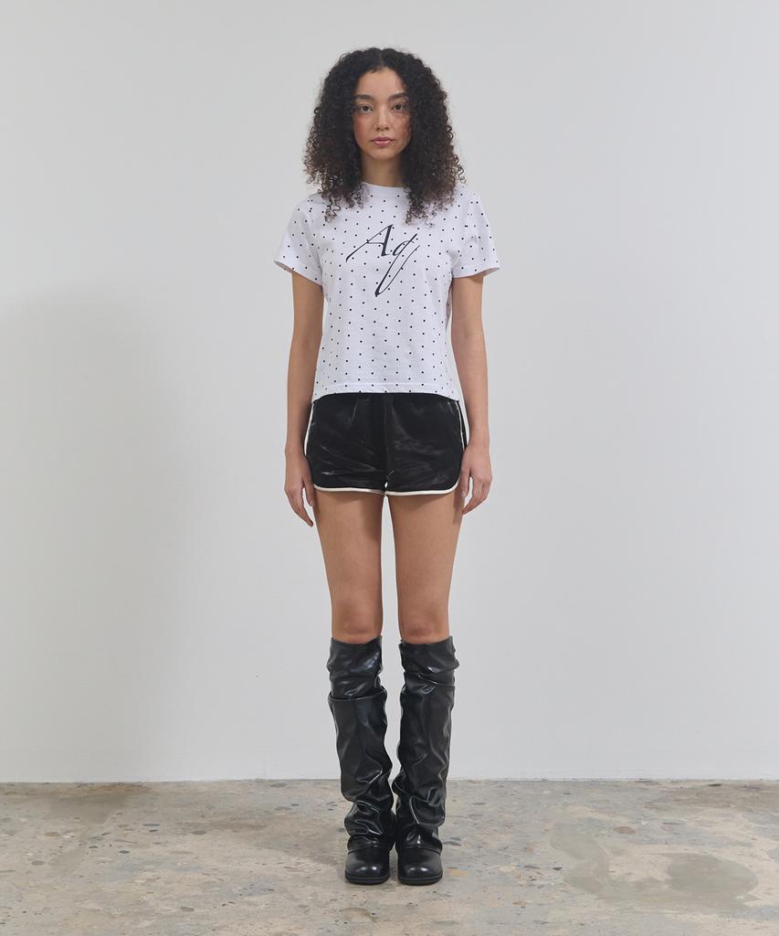 Eikyueikyuhauseukeulleob Dot Aq T-Shirt [White]