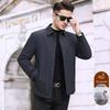 Men's Hooded Winter Jacket with Detachable Liner – 90% Goose Down, Warm Mid-Length.