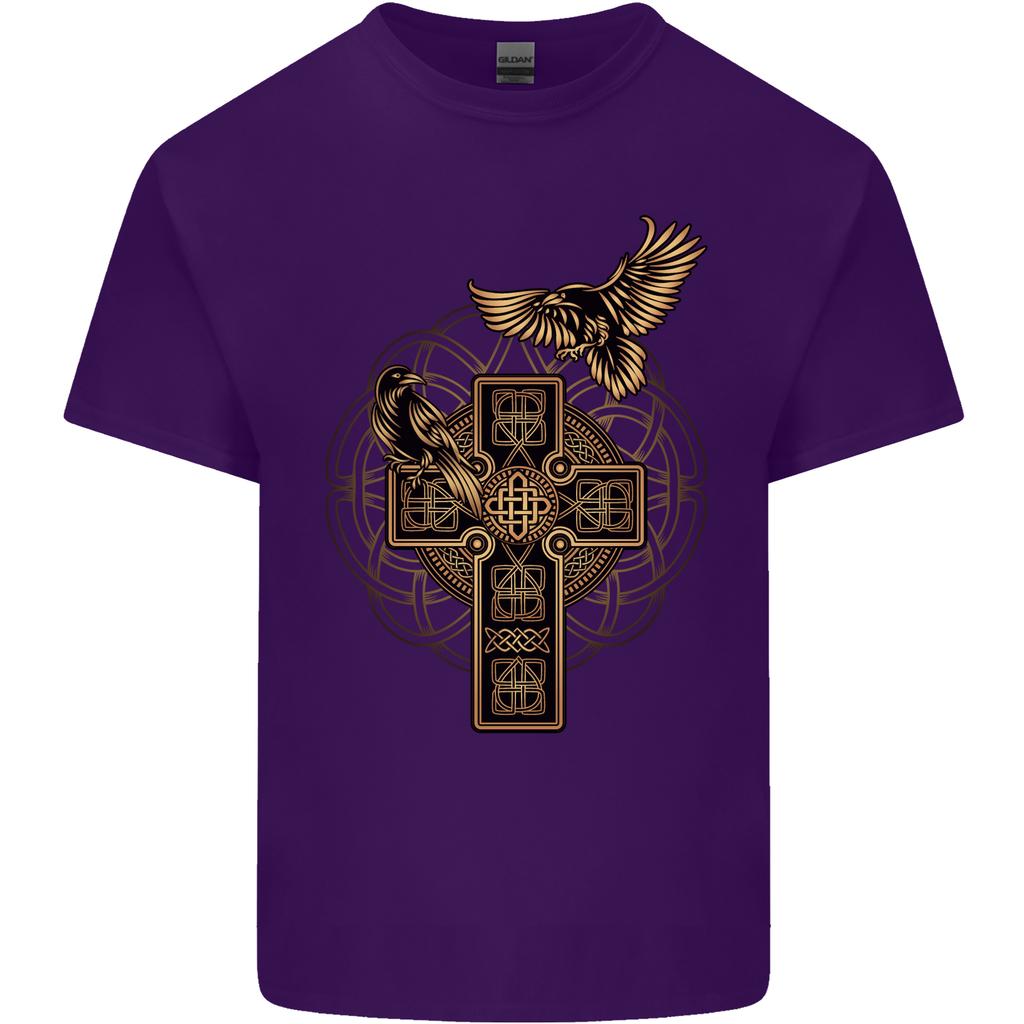 Odins Celtic Raven Viking Thor Ragnar Norse Unisexs Light Cotton TShirt