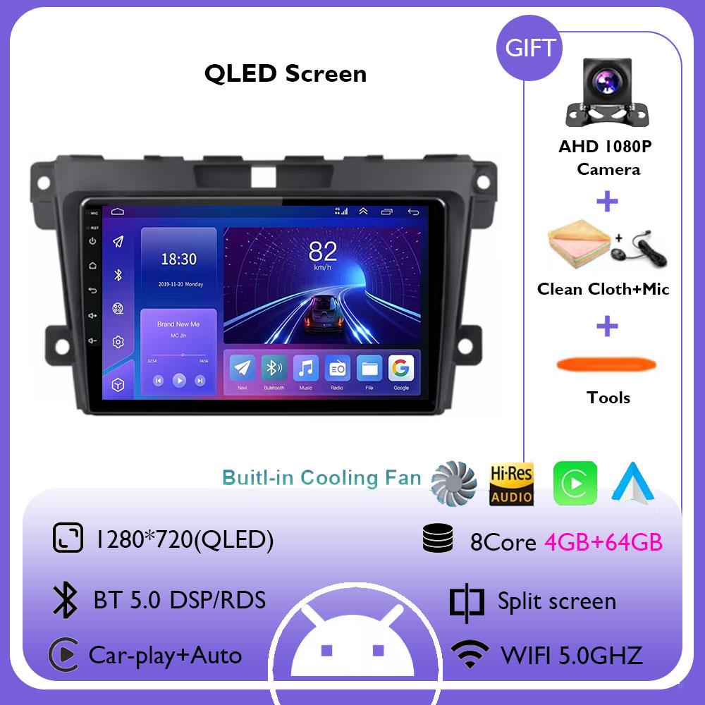 Android 14 Carplay Car Radio For MAZDA 2007 2008 2009 2010 - 2014 CX-7 CX7 CX 7 Navigation GPS Multimedia Player Stereo WIFI BT