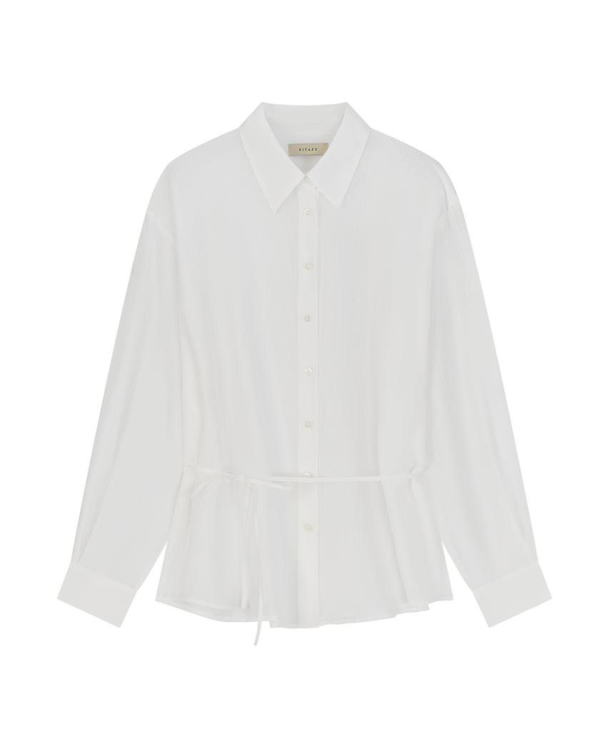 Siyajyu Sitp5290 Silky St String Shirt_White