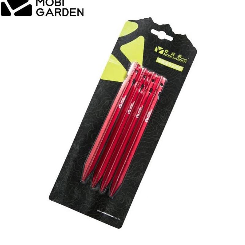 Mobigarden Professional Reinforced Aluminum Alloy Camping Ground Pegs